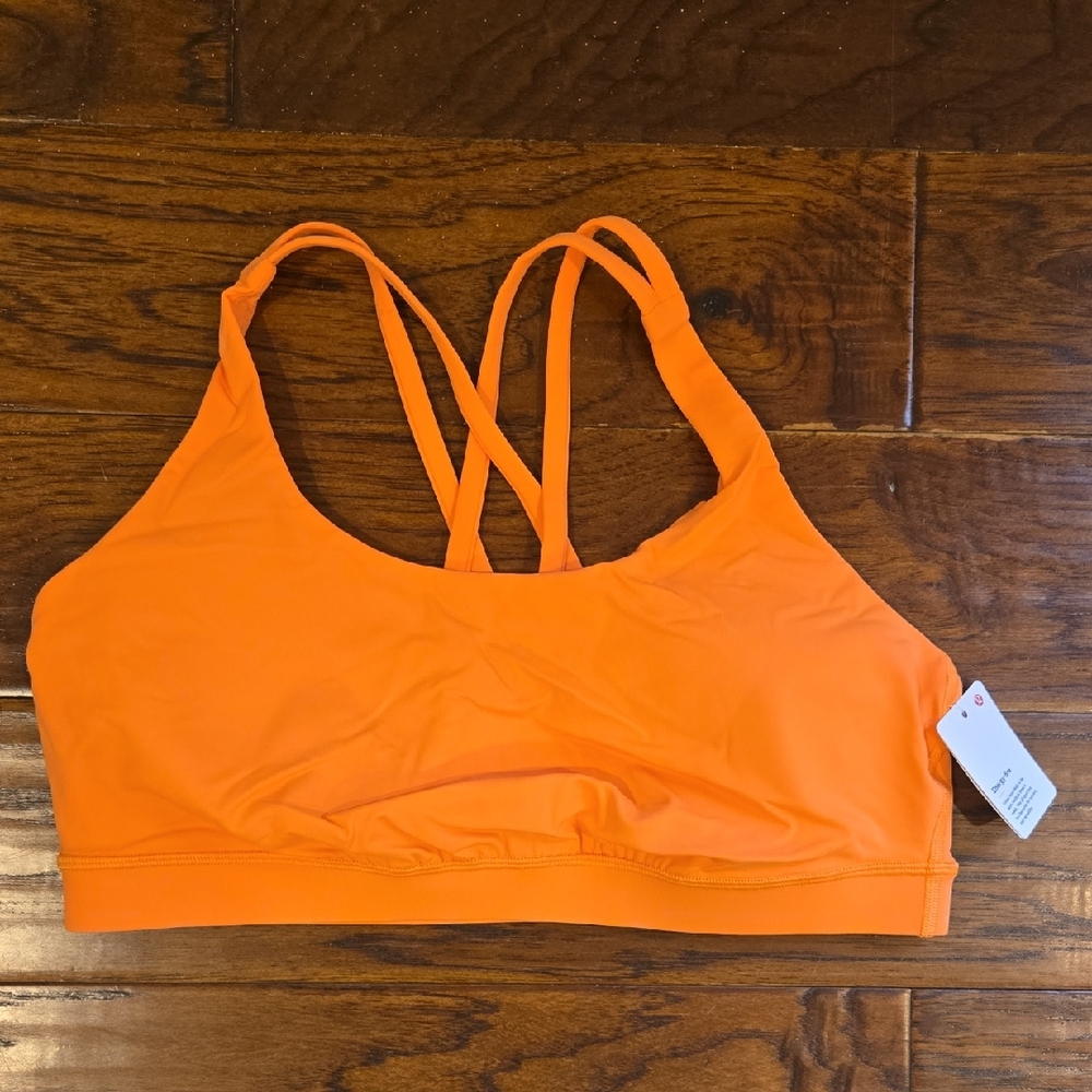 NWT lululemon athletica Energy Orange Sports Bra B/C cup